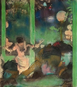 Edgar Degas Painting - en el café de embajadores Edgar Degas